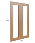 Portland Walnut 24x42 Glass Doors Only with Glass Included 
