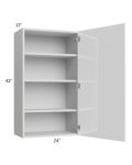 Milan White Gloss 24x42 Wall Cabinet (1 door)