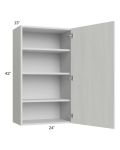 Milan Cream 24x42 Wall Cabinet (1 door)