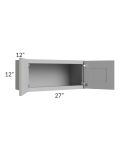 Pewter Grey Shaker 27x12 Wall Cabinet