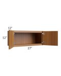 Portland Walnut 27x12 Wall Cabinet 