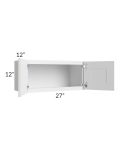 Providence White 27x12 Wall Cabinet 