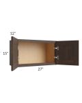 Tuscan Kona Brown 27x15 Wall Cabinet