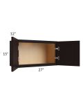 Midtown Java Shaker 27x15 Wall Cabinet
