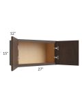 Vienna Kona Brown 27x15 Wall Cabinet
