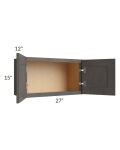Salem Dark Grey 27x15 Wall Cabinet