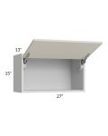 Milan Beige Matte 27x15 Lift-Up Door Wall Cabinet
