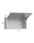 Milan Grey Gloss 27x15 Lift-Up Door Wall Cabinet