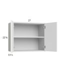 Euro Gloss White 27x22-5/8 Wall Cabinet