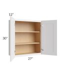 Stratton White Shaker 27x30 Wall Cabinet