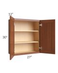 Phoenix Caramel Glaze 27x30 Wall Cabinet