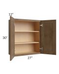 Midtown Mocha Shaker 27x30 Wall Cabinet