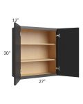 Vienna Black 27x30 Wall Cabinet
