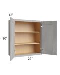 Gramercy Grey Mist 27x30 Wall Cabinet