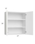 Venetian White Matte 27x30 Wall Cabinet