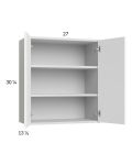 Harbor White 27x30-1/4 Wall Cabinet