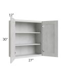 Heather Grey Shaker 27x30 Wall Cabinet 
