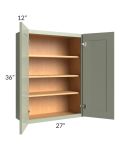 Midtown Pistachio Green Shaker 27x36 Wall Cabinet