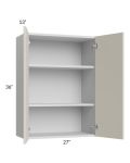 Milan Beige Matte 27x36 Wall Cabinet
