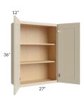 Stratton Khaki Shaker 27x36 Wall Cabinet 