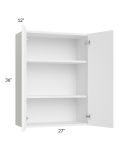 Venetian White Gloss 27x36 Wall Cabinet