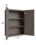 Natural Grey Shaker 27x36 Wall Cabinet