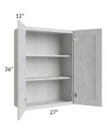 Heather Grey Shaker 27x36 Wall Cabinet