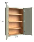 Midtown Pistachio Green Shaker 27x42 Wall Cabinet