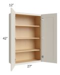 Asheville Cloud Shaker 27x42 Wall Cabinet