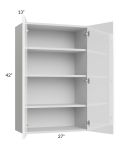 Milan White Gloss 27x42 Wall Cabinet