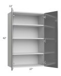Milan Grey Gloss 27x42 Wall Cabinet
