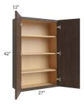Vienna Kona Brown 27x42 Wall Cabinet