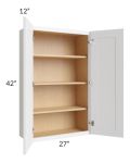 Alpine White Shaker 27x42 Wall Cabinet 