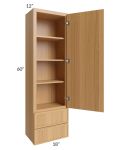 Portland Sand 18x60 Wall Cabinet With Drawers