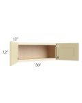 Phoenix Cream Glaze 30x12 Wall Cabinet