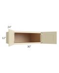 Casselton Ivory 30x12x24 Wall Cabinet