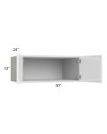Milan White Gloss 30x12x24 Wall Cabinet