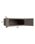 Natural Grey Shaker 30x12x24 Wall Cabinet