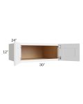 Vail White Shaker 30x12x24 Wall Cabinet