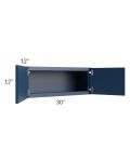 Portland Navy Blue 30x12 Wall Cabinet