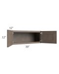 Providence Natural Grey 30x12 Wall Cabinet 