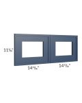 Portland Navy Blue 30x12 Glass Door Only with Glass Included