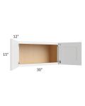 Vail White Shaker 30x15 Wall Cabinet