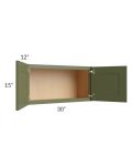 Midtown Hunter Green Shaker 30x15 Wall Cabinet