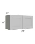 Midtown Painted Grey Shaker 30x15 Wall Cabinet