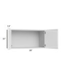 Milan White Gloss 30x15 Wall Cabinet