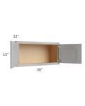 Gramercy Grey Mist 30x15 Wall Cabinet