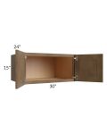Midtown Mocha Shaker 30x15x24 Wall Cabinet