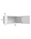 Portland White 30x15x24 Wall Cabinet