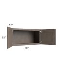 Natural Grey Shaker 30x15 Wall Cabinet